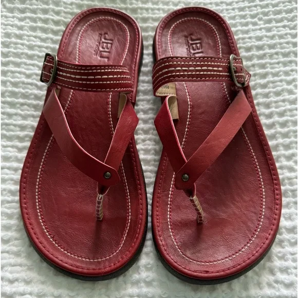 JBU Jambu Designs Womens Red Sandals Size 8 NWOT with Original Box - Picture 2 of 7